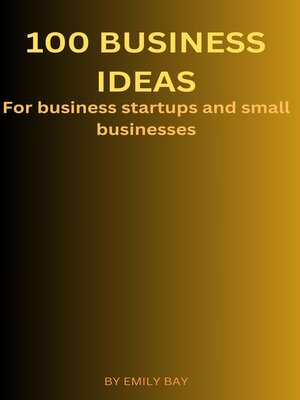 cover image of 100 business ideas